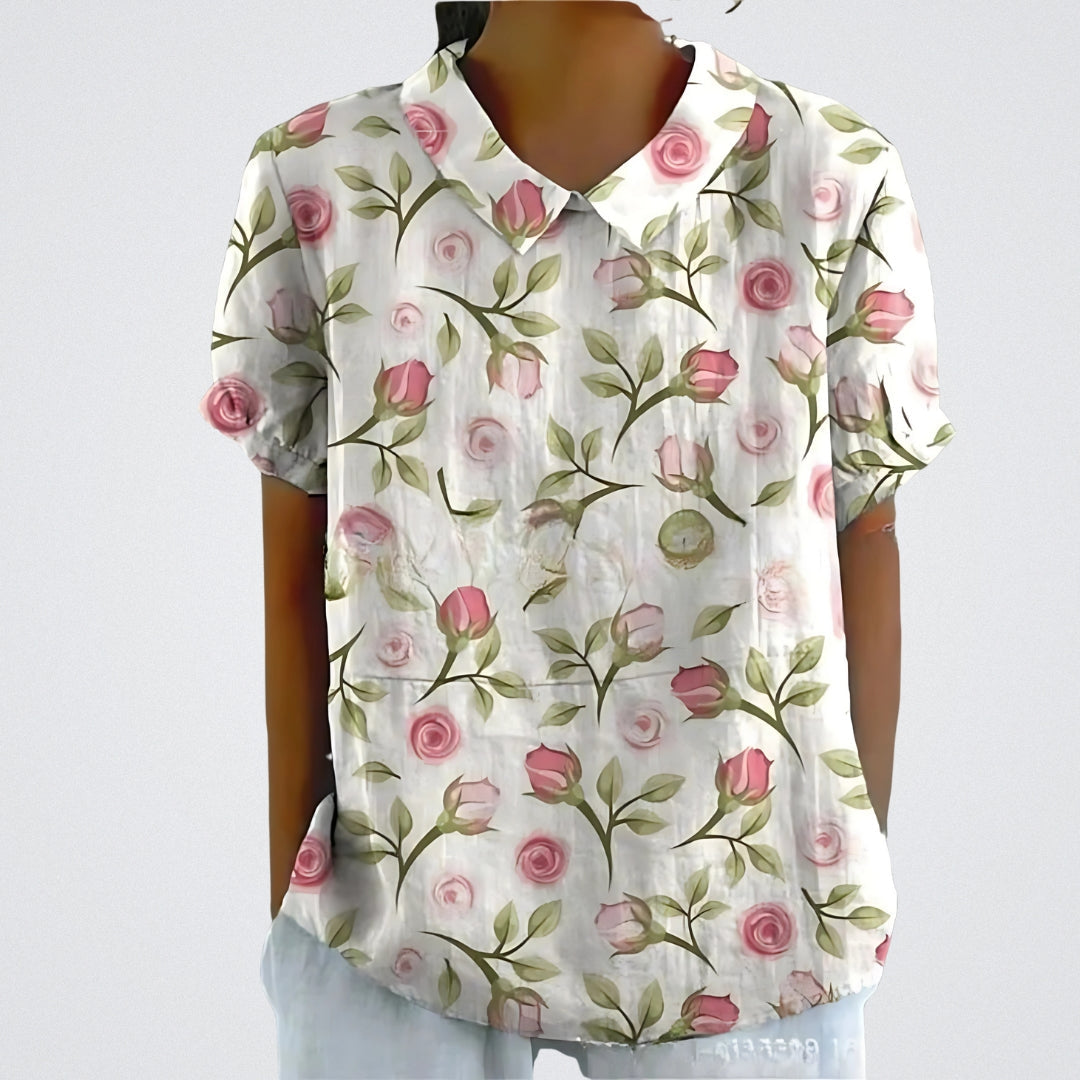 Blanc fleurs champêtres / 5XL