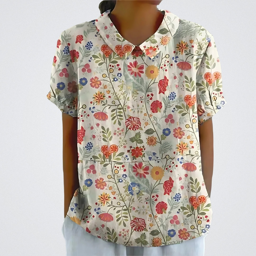 Ivoire fleurs colorées / 5XL
