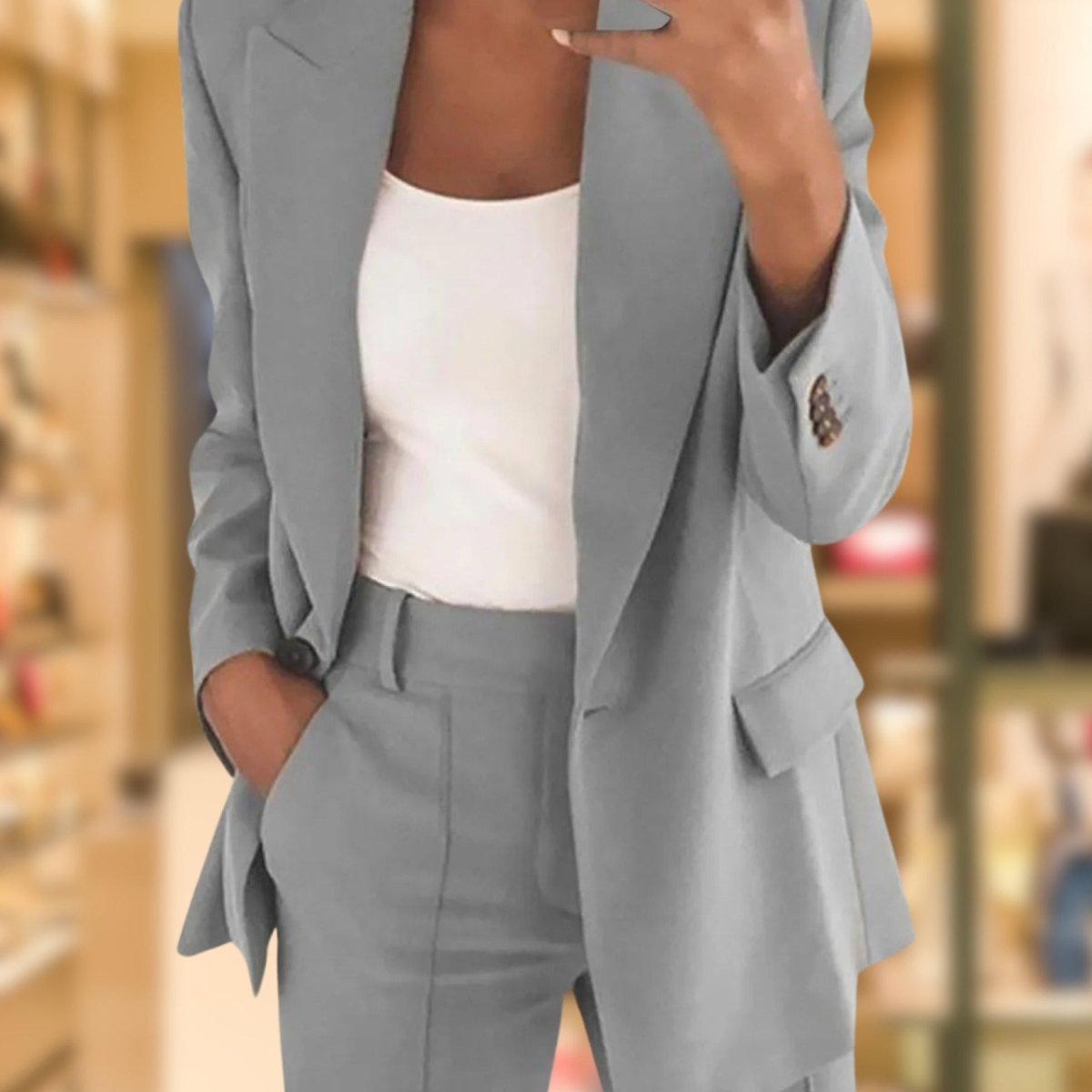 Gris perle / Haut - 3XL / Pen - 3XL