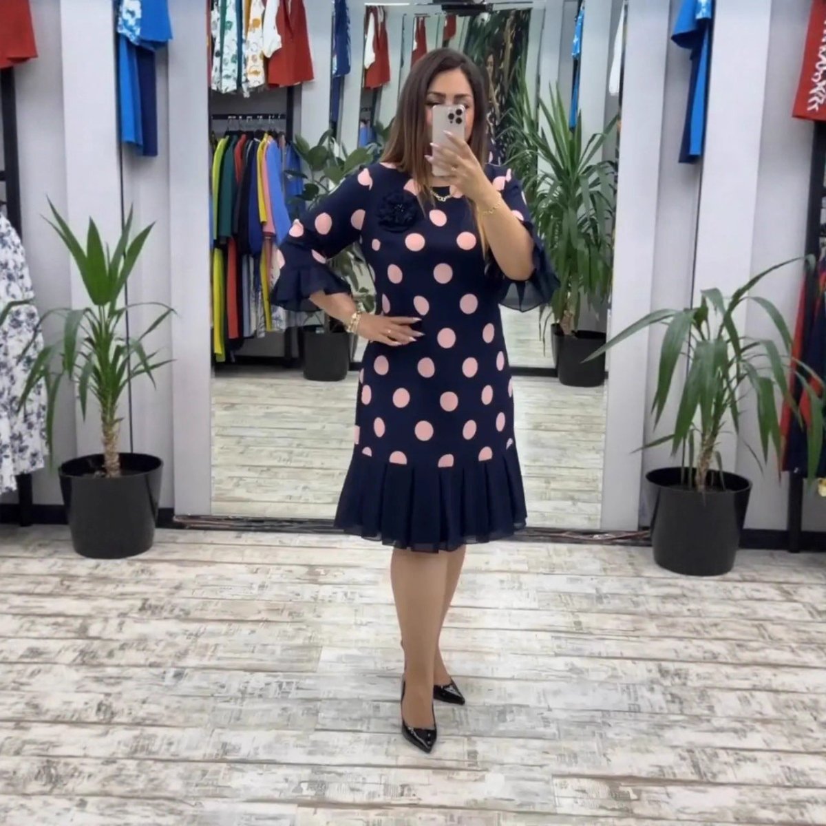 Rose à pois / 5XL