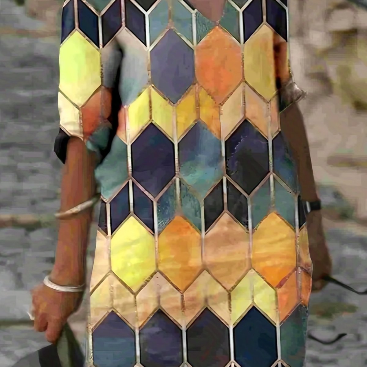Jaune motifs / 3XL