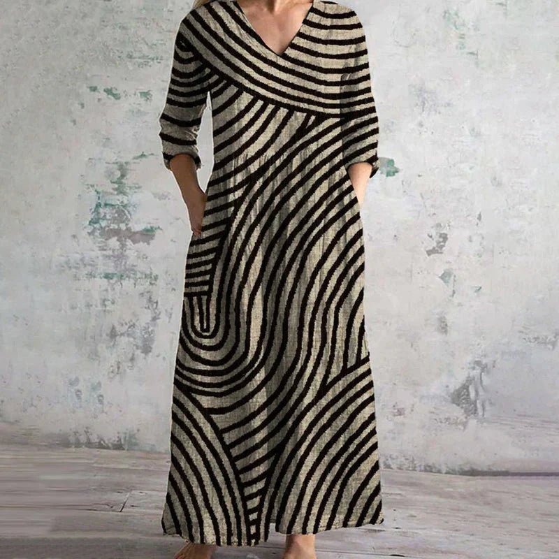 Rayures marron et noir / 5XL