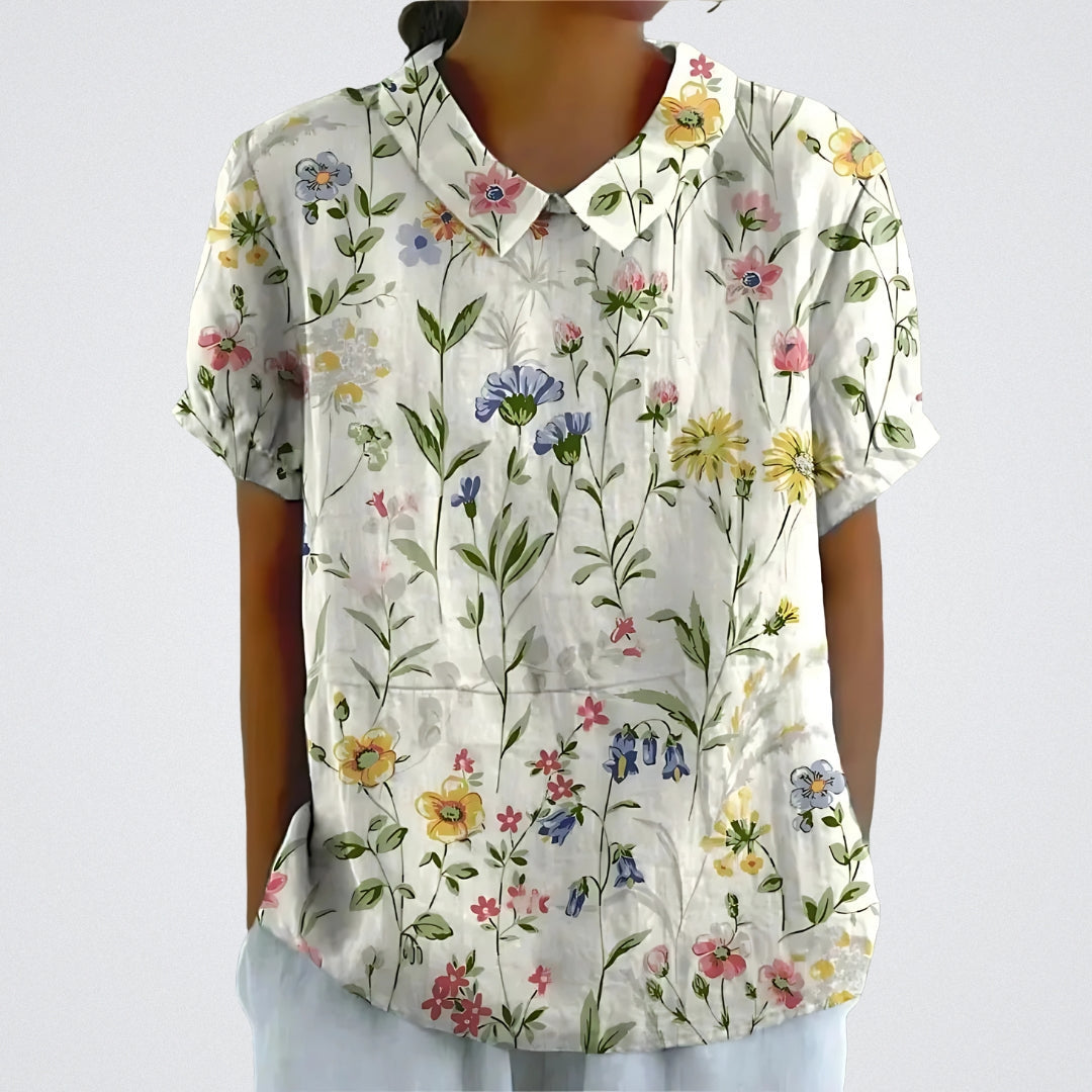 Blanc jardin fleuri / 5XL